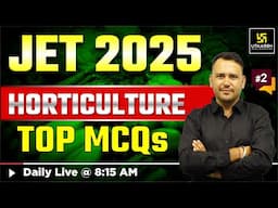 JET EXAM 2025 | Horticulture #2 | Utkarsh Agriculture Classes | Ramchandra Sir
