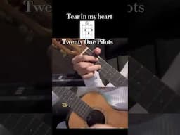Tear in my heart - Twenty One Pilots (UKELELE TUTORIAL FÁCIL) #shorts #flightukulele