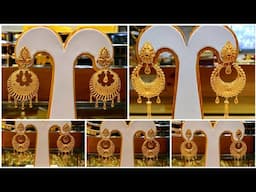 Latest Gold Lightweight Earrings with weight