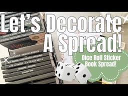 Rolling Dice to Choose A Sticker Book to Use to Decorate A Spread | Happy Planner Sticker Books