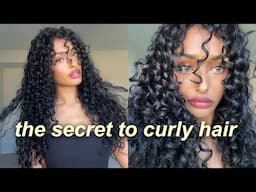 CURLY HAIR ROUTINE | in depth & STEP BY STEP, defined, bouncy curls and roots! ✨🌀