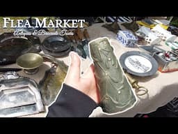 French Flea Market Thrifting + HAUL #97 | Art Nouveau Mistletoe Treasure | JAPY Enamelware