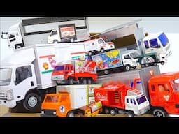 Small truck ♪ Big truck ♪ Mini cars of various trucks run on the slope ☆ Working mini cars.