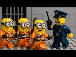 LEGO Minions Prison Break | Giant Minions vs SWAT in High-Stakes City Chase