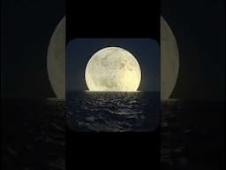Where the moon kisses the ocean's skin! #shorts #travel #moon #nature