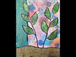 Easy Mixed Media Art Journal Page - Collage