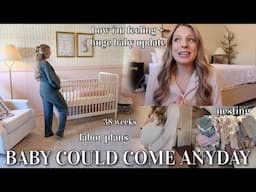 BABY COULD COME ANYDAY! How I’m feeling, new baby update, nesting, Day in the life 38 weeks pregnant