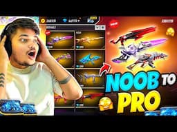 FREE FIRE I GOT ALL RARE GUN SKINS IN NEW LUCK ROYALE NOOB TO PRO IN 99 DIAMONDS💎 -GARENA FREE FIRE