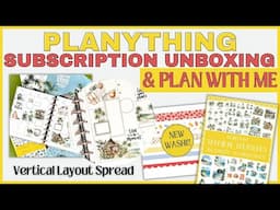 PLANYTHING APRIL SUBSCRIPTION UNBOXING & PLAN WITH ME |  TROPICAL TREASURES | VERTICAL PLANNER