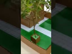 Casinha para maquete feito de papelão