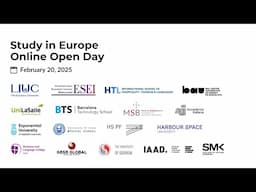 Global Admissions Study in Europe Online Open Day- February 2025