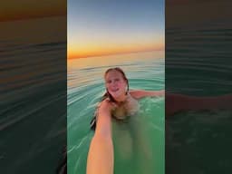 always chasing sunsets #sunset #sunsetswim #florida #ocean #oceandunk