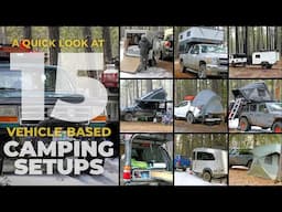 Off-grid car camping setups for all budgets • Winter-capable tents, truck campers, SUVs & trailers