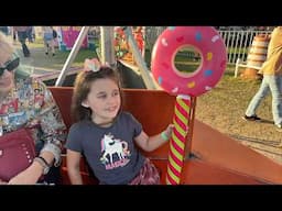 Riding rides and having fun at the fair!