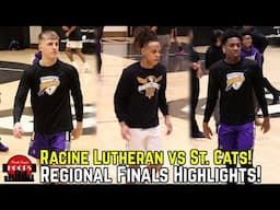 Racine Hoopers GO AT IT In Regional Finals! St. Cats vs Racine Lutheran!
