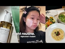 my REALISTIC highschool NIGHT ROUTINE 💤🧁(busy+chill)