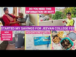 9000ரூ வட்டி💸 கிடைக்கும் திட்டம்|Bought New Washing Machine & Refrigerator|Celebrating🎉 Vlog