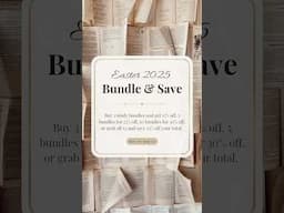 Heart Dive’s Good Friday — buy 3 study bundles and get 15% off, 5/25% off, 10/30% off, or all 12/33%