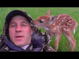 When This Man Saw A Deer With A Light On Its Head, He Sprang Into Action