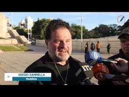La réplica del ARA General Belgrano ya se exhibe frente al Monumento: ¿cuándo se puede visitar?