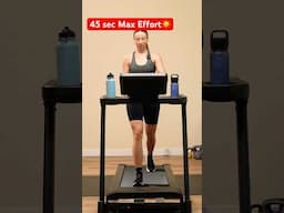 Try this 45 sec max effort workout on the treadmill #treadmillworkout #fitness motivation