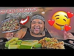MY FIRST TIME MAKING A SUSHI BAKE | MUKBANG | IT TURNED OUT DELICIOUS 🤤 😍