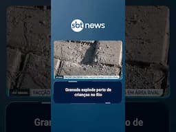 Explosivo é lançado perto de crianças em praça pública no Rio de Janeiro | #SBTBrasil