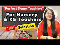 "Creative Teaching Demo for Nursery & KG Teachers | Engaging Early Years Techniques"