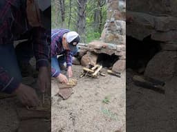 Bushcraft Survival Skill:  Cottonwood Tree Fire Starter #bushcraft  #fire