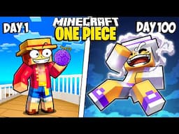 I Survived 100 Days in ONE PIECE in Minecraft
