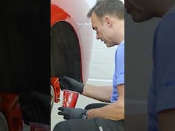brake caliper and hub re-painting as part of the 100hr detail!