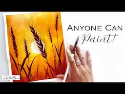 SIMPLE, STRIKING, & FUN!! 😍 Must Try Easy Beginner Friendly Step-by-Step Silhouette Watercolor!