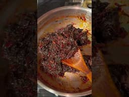 Zamut doud te woste haakh|kashmiri Red spinach with curd . #kashmirtastytreats #food