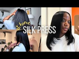 How to Silk Press Your Natural Hair at Home