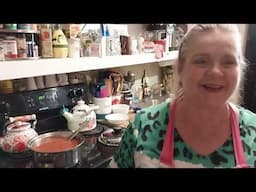 Appalachian cooking with Brenda -  Loving tortellini & tomato soup.