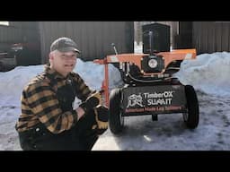 800 TimberOX Summit PRO-sumer Wood Splitter. 4 Way Wedge. Splitting Firewood. outdoors   4K