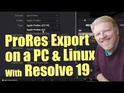 ProRes Export in Resolve 19