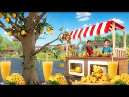 आम का रसवाला आम का जूस - Juice of the Mango Pulp Story in Hindi | 3D Animated Hindi Moral stories