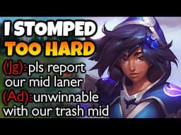 Taliyah is S Tier, one of the BEST MIDS. So strong that the enemy reports their own mid when I win
