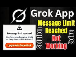 Grok App Message Limit Reached Problem Tamil | Grok App Not Working | Grok App Ghibli Photo Error