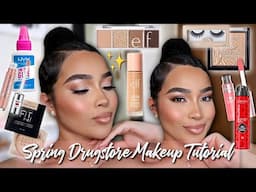 DRUGSTORE MAKEUP TUTORIAL 🌸✨ | GLOWY SPRING Makeup Look | Step-By-Step Makeup Tutorial 2025