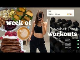 WEEK OF WORKOUTS & WHAT I EAT TO FUEL / marathon & strength training /