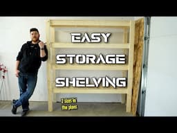 DIY HD Storage shelving // Organize your garage shop - plans available