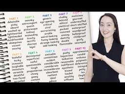 100 ADVANCED ADJECTIVES you need to add to YOUR vocabulary bank | with tests!