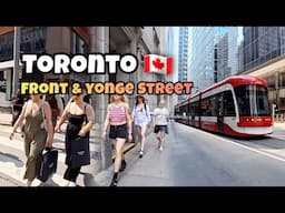 Toronto Walking Tour, Front Street To Yonge Street, Toronto Canada, 4k