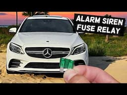 MERCEDES W205 Alarm Module Alarm Siren Fuse Relay Location C300 C400 C450 C43 C63 C250 C200 C180 C16