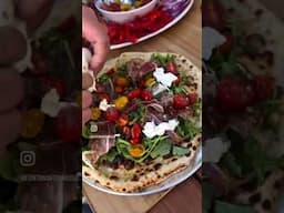 Prosciutto, Arugula, Cherry Tomatoes & Burrata Pizza 🔥🍕