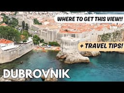CROATIA - Quick Dubrovnik Travel Tips + Stunning Viewpoint From Fort Lovrijenac!