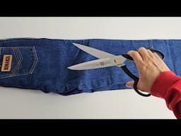Tip to make new thing from a jeans | Sewing idea