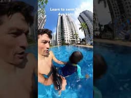 Learn to Swim for 4yo kids 🏊‍♂️ 🐬 #swimtofly #swim #lesson #singapore